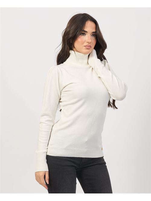 Yes Zee Puff Sleeve Turtleneck Sweater YES ZEE | M038-RU000157